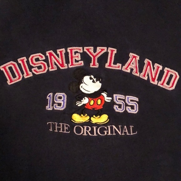 Disneyland zip up blue hoodie. Embroidered Mickey! - Picture 7 of 7